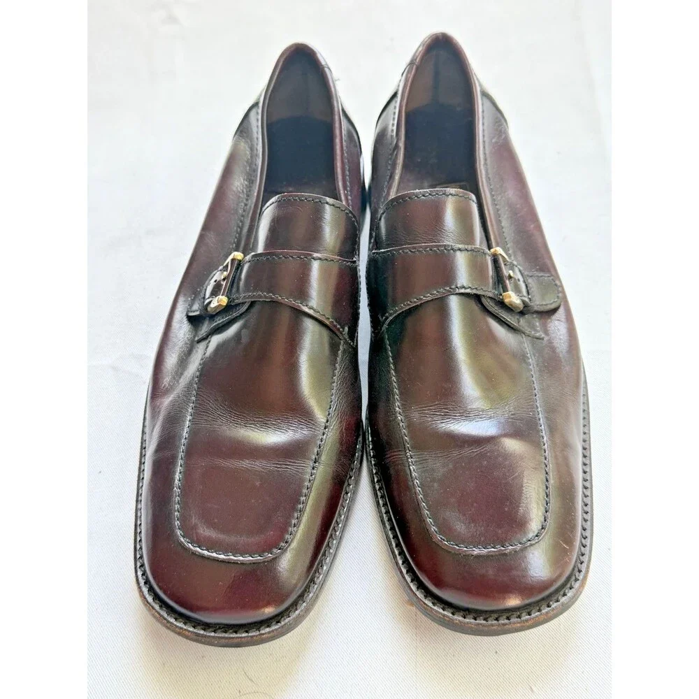 Gambinelli Cavallieri size 9 leather loafers in a deep cognac color